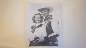 lot 192 image: Roy Rogers & Dale Evans Portrait -8x10 Original Print Straight from the Studio