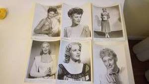 lot 201 image: Six Various 1940--8  x  10 Movie Prints