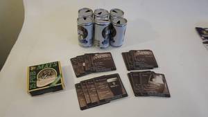 lot 230 image: J R Ewing Six-Pack Of Beer Cans -Vintage Coaster Set -16 Guinness Coasters
