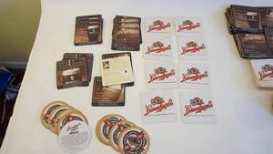 lot 231 image: Very Cool Vintage Breweriana Beverage Coasters--16 Guinness --16 Leinenkugels