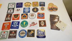 lot 234 image: Great Variety of Vintage Breweriana Beverage Coasters -many Double-Sided
