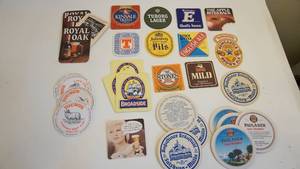 lot 238 image: Great Variety of Vintage Breweriana Beverage Coasters -many Double-Sided