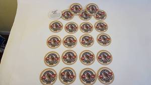 lot 240 image: Breweriana WOW  22 Leinenkugels 130th Anniversary Beverage Coasters -Double-Sided
