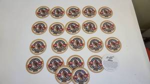 lot 241 image: Another Breweriana WOW  22 Leinenkugels 130th Anniversary Beverage Coasters -Double-Sided