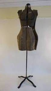 lot 247 image: Floor Model Antique Dress Form--Adjustable--Tru-Form By Singer