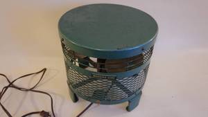 lot 264 image: Circular Seat Floor Fan Modern-Aire WORKS