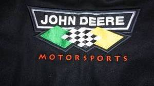 lot 265 image: Mens XL Wool & Leather Coat -Chad Little Nascar-John Deere Motorsports