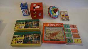 lot 266 image: Vintage Puzzles-Games-Toys