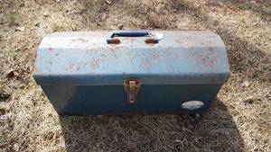 lot 301 image: Vintage All American Tool Chest With Inner Tray-9  x  21  x  9
