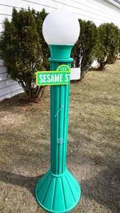 lot 311 image: Vintage Lamp Post 67 SESAME STREET
