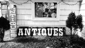 lot 328 image: Wood Antiques Signs 120 x 24 and 10 x 72