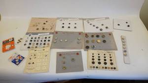 lot 335 image: Buttons...Buttons...and More Buttons on Display Boards from The Eagle Button Company
