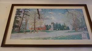 lot 385 image: Large Norman Rockwell Springtime In Stockridge Print 19x35