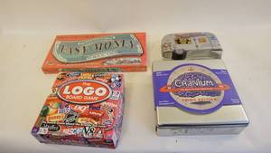 lot 400 image: Four Games-Easy Money-The Logo Board Game-Cranium Primo Edition-Road Trip Wacky Words