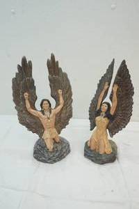 Native American statues