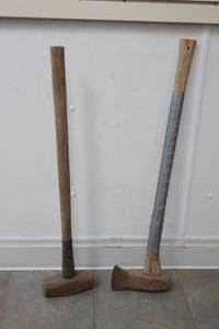 axe and sledgehammer