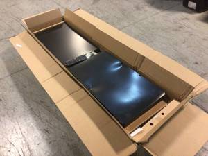 lot 14 image: Ready-to-Assemble 24-Gauge Steel Freestanding Garage Cabinet in Black (30 in. W x 72 in. H x 18 in. D) damaged by Husky Customer Returns See Pictures