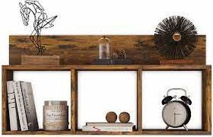 31.5 x 15.7 Rustic Floating Triple Cubby Shelf - Danya B.