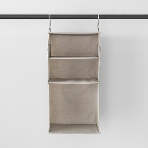 3 Shelf Hanging Fabric Storage Organizer Light Gray - Made By Design