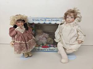 Vintage Porcelain Doll Collection One Still in Box