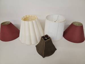 5 Vintage Lampshades