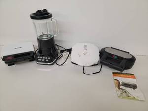 Rival Sandwich Grill - KitchenAid Blender -  George Foreman Lean Mean Fat Grilling Machine - Wolfgang Puck 2-piece Pie & Pastry Maker with Nonstick Plates & Cutter