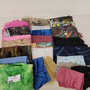 24 Mixed Short Yards Fabric Bundle - Cotton and Blends