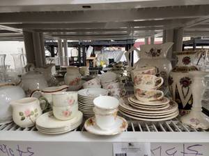 Shelf of Treasures-Hall China  Full Tea Sets  And More