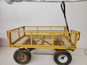 4-Wheeled Metal Yard Cart