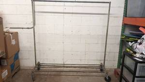 Industrial Clothing Rolling Rack