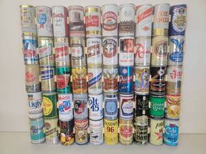 50 Vintage Beer Cans Collection