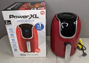 lot 117 image: Power XL 2 qt. Vortex Air Fryer in Red - N