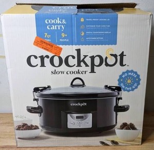 lot 110 image: Crockpot 7-qt. Countdown Cook & Carry Slow Cooker - N