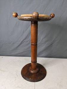 lot 116 image: Hand Crafted Wooden Plant Stand - X