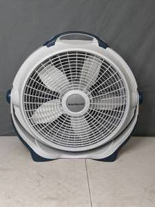 lot 120 image: Lasko Pivoting Wind Machine Floor Fan - X