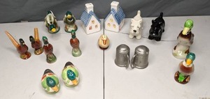 lot 155 image: Lot of 8 Salt & Pepper Shaker Sets, Plus One Solo Shaker - X