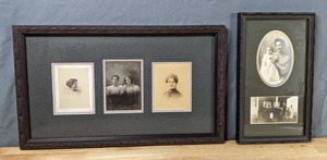 lot 181 image: Antique Photos in Decorative Frames - X