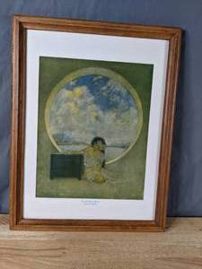 lot 171 image: Vintage Framed Art Pandoras Box by Maxfield Parrish - X
