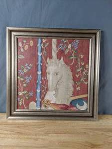 lot 174 image: Unicorn Tapestry Framed Wall Art - X