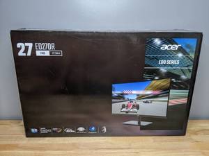 lot 23 image: Brand New Acer ED270R 27 Curved Full HD (1920 x 1080) 165Hz Monitor with AMD Radeon FreeSync Technology - T