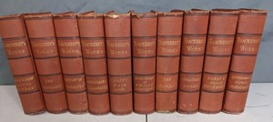lot 163 image: Antique Book Collection 10 Volume Thackerays Works, 1887 - X