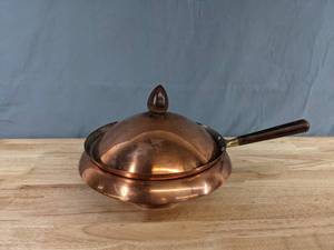 lot 201 image: Vintage Copper Chafing Dish - X