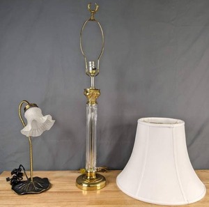 lot 277 image: Lot of Two Pretty Table Lamps - X
