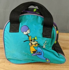 lot 278 image: Brunswick Disney Goofy Bowling Ball with Matching Bowling Ball Bag - X