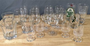 lot 266 image: Lot of Drinking Glassware and Stemmed Crystal, 21 Pieces - X