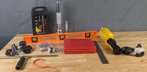 lot 258 image: Lot of Small Tools and More DoItBest Socket Set, iZoom Headlamp, Grip Hole Saw and More - X