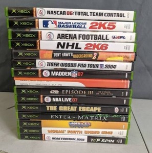 lot 236 image: Collection of XBOX Games NASCAR, Star Wars, NCAA, NHL, NBA, & More - Z