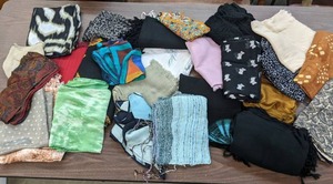 lot 283 image: Selection of Several Scarves - X
