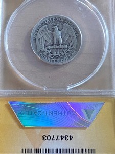 1942-D Double Die Obverse Washington Quarter