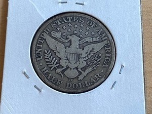 1908-D Barber Half Dollar-- F